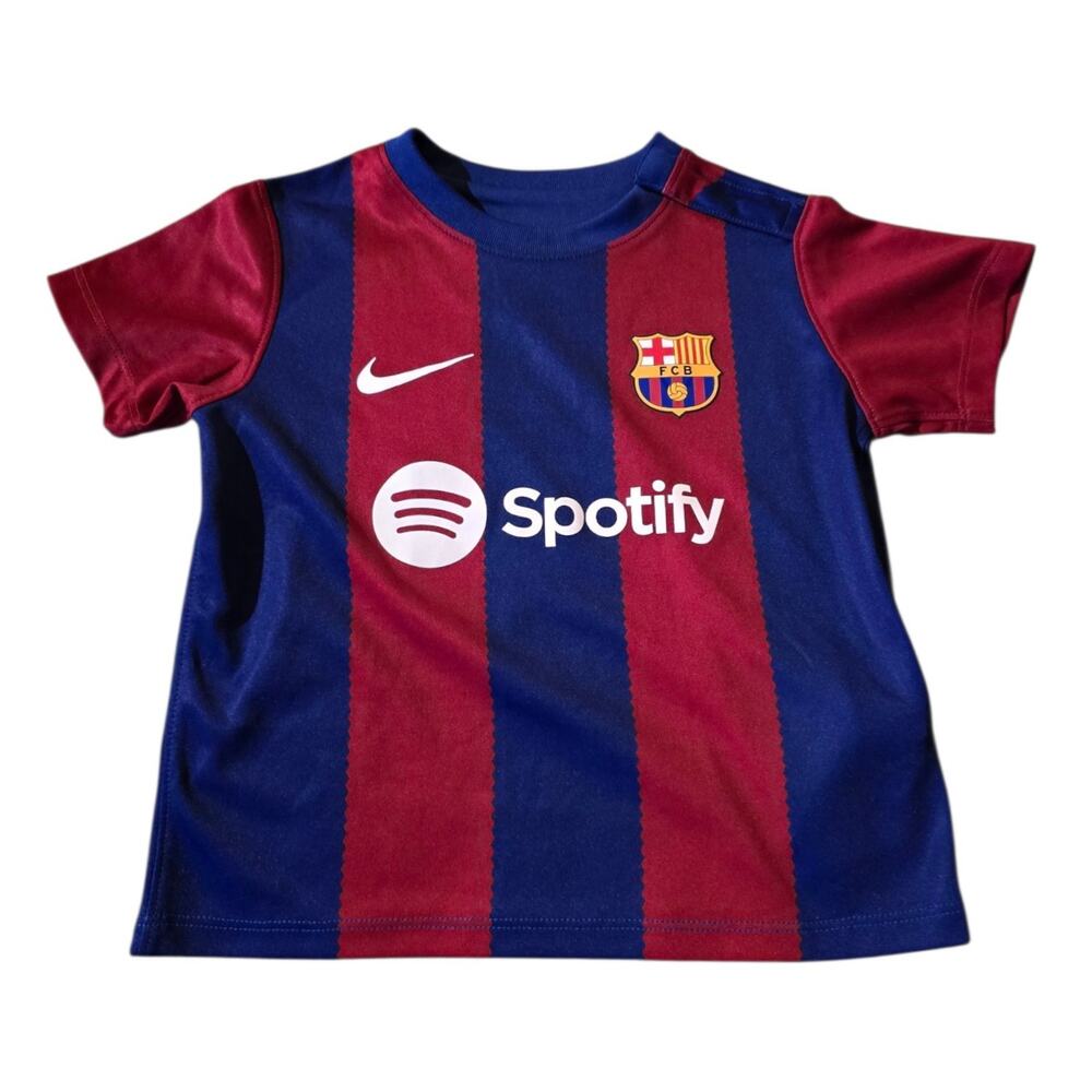 Nike FC Barcelona 2023/24 Stadium Home 18-24 Month Dri-FIT Soccer Jersey